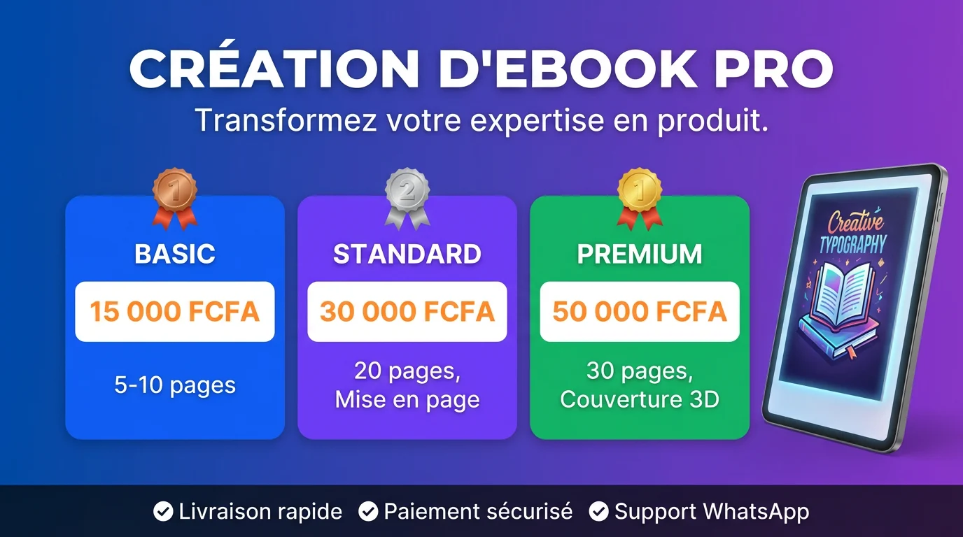 Création d'eBook Professionnel